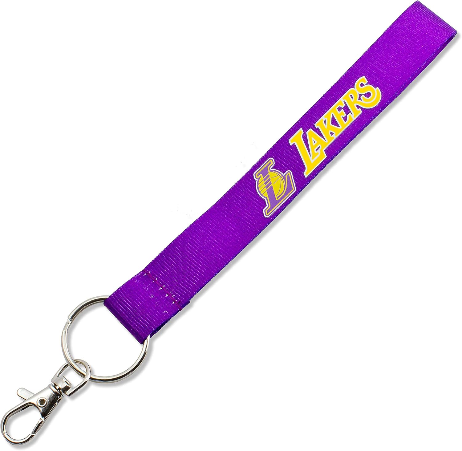 NBA Los Angeles Lakers Wristlet Lanyard Key Ring : Sports Fan Keychains : Sports & Outdoors