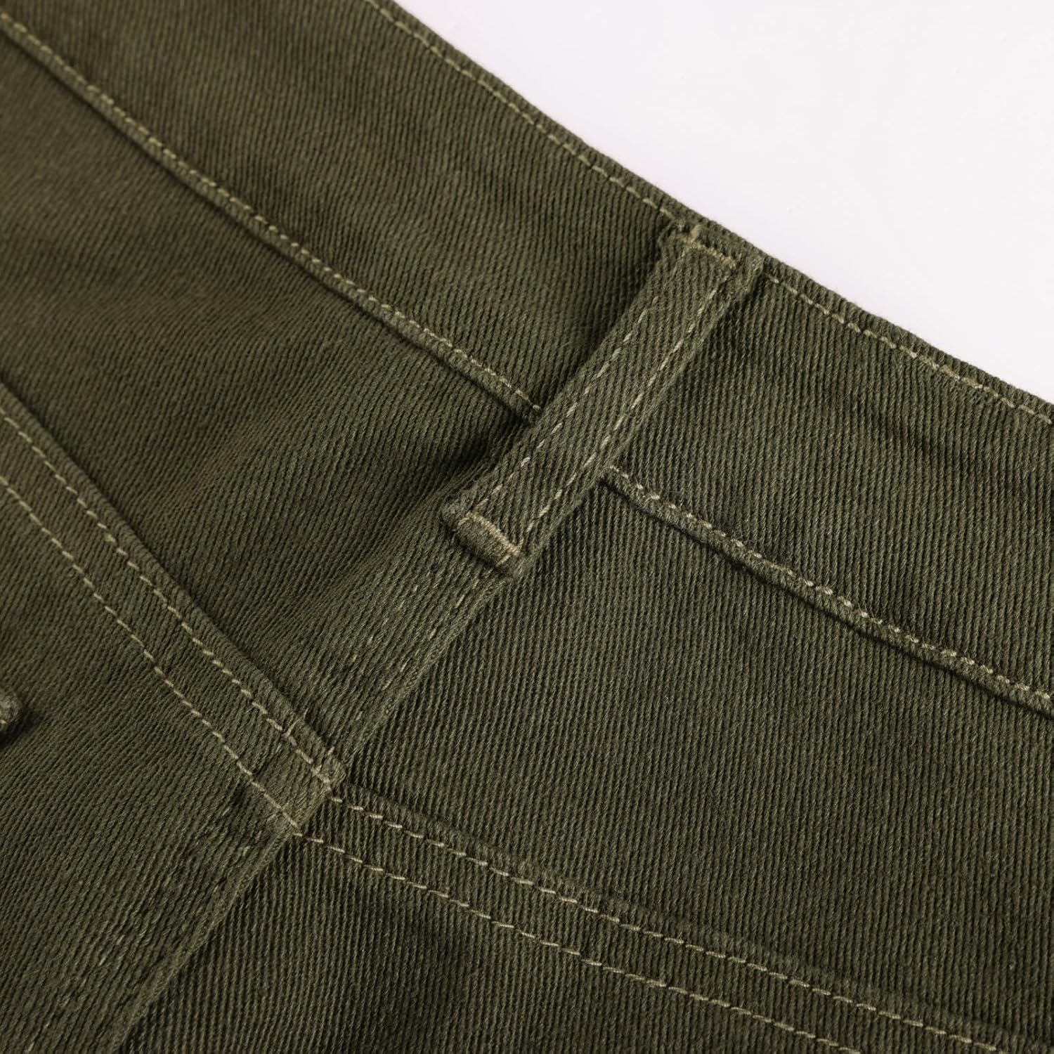 Belle Poque Women's Denim Skirt Stretchy High Waisted Below Knee Length Jean Skirt with Pockets Spring Summer Trendy 2026 - Image 6