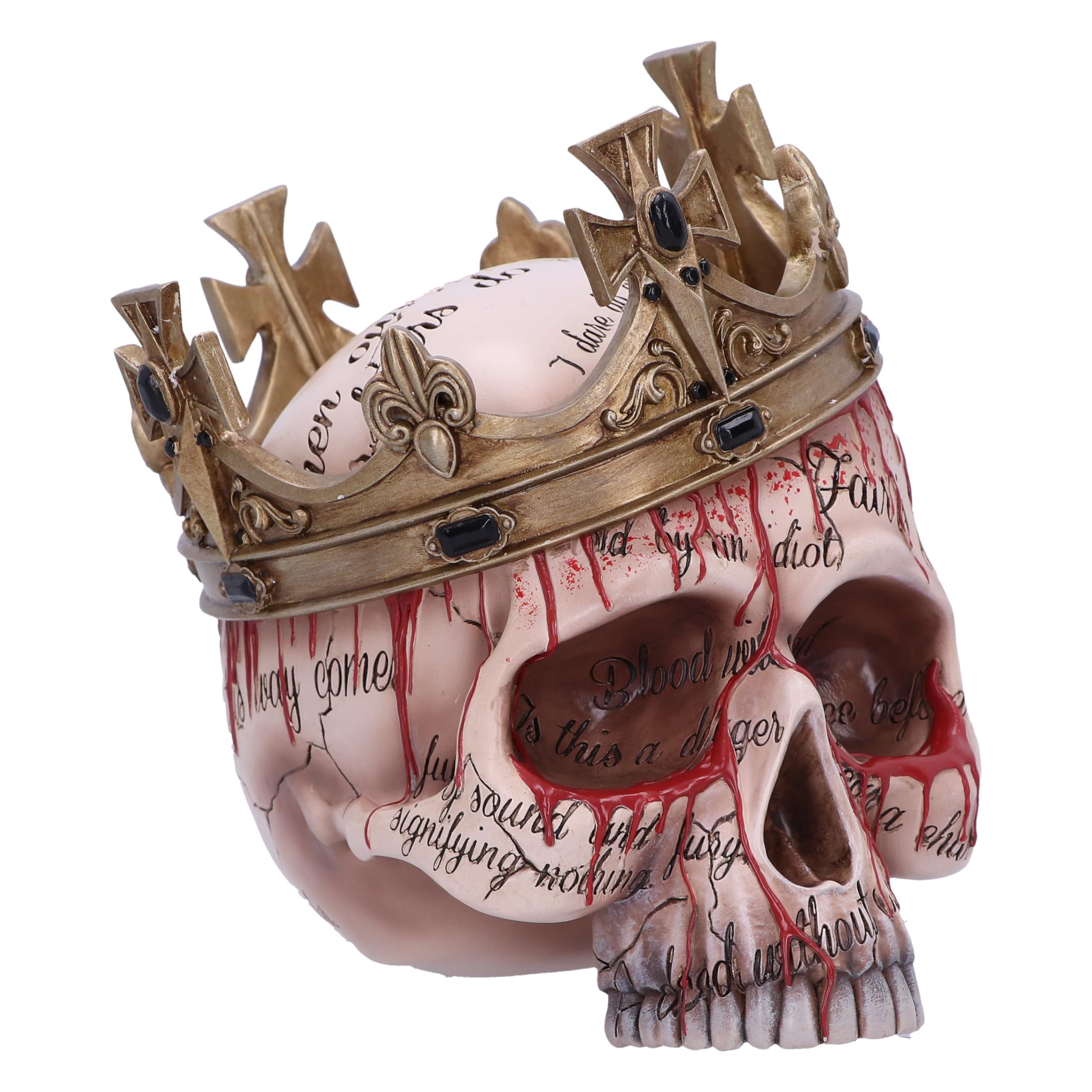 Nemesis Now Macbeth Skull Figurine 15cm, Resin, Natural, Macbeth Skull Ornament, Gothic Décor, Cast in the Finest Resin, Expertly Hand-Painted, Beige