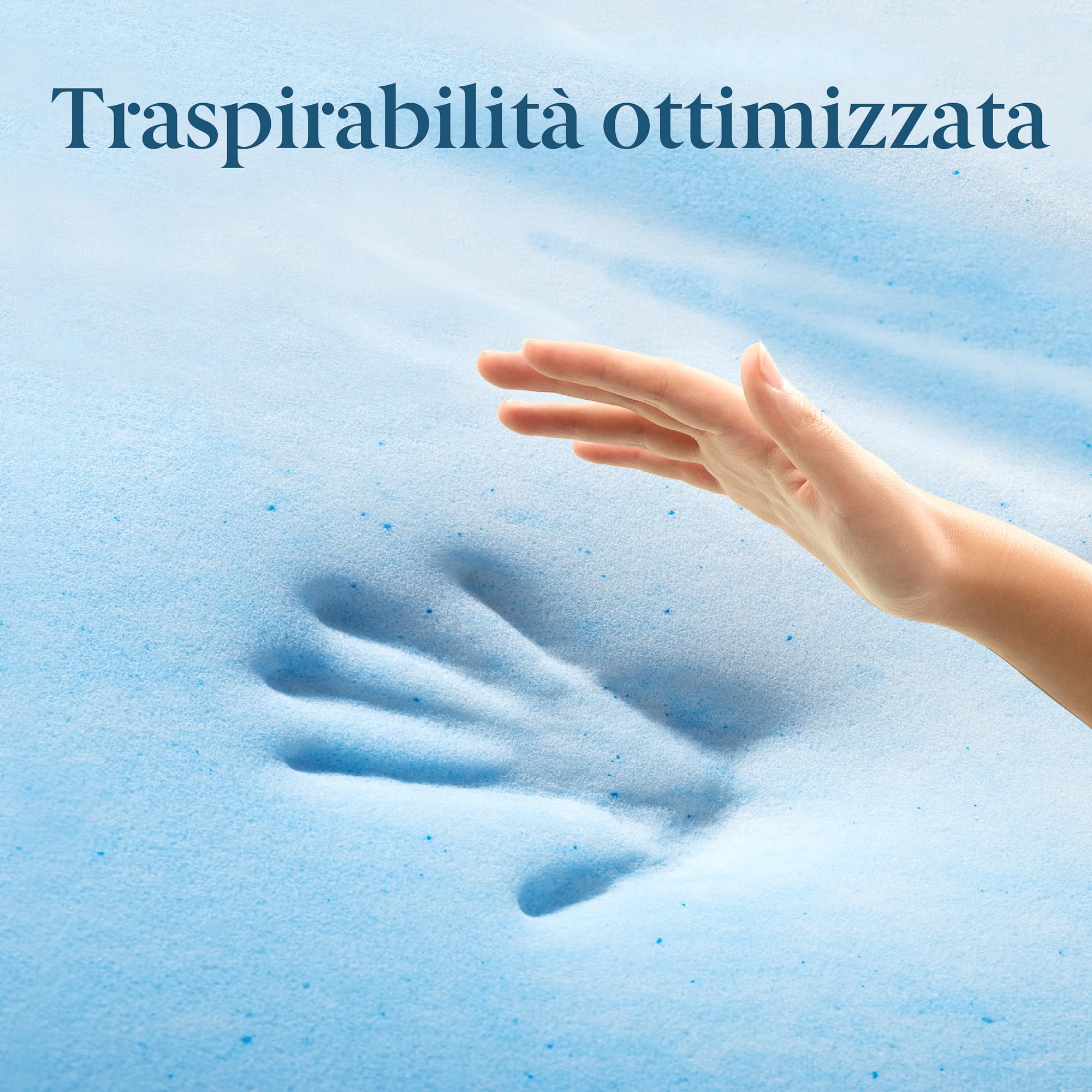 Zinus Topper Materasso 80x190 cm – Spessore 10 cm – Schiuma Cooling Airflow – Traspirante e a Rigidità Media – Certificato OEKO-TEX – Lavabile in Lavatrice