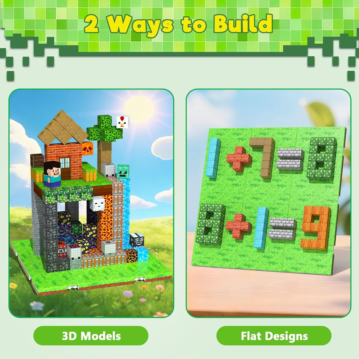 Annexfun Magnetic Blocks Base Plate,4PCS Magnetic Cubes Base-Plate for Magnetic Building Blocks Placing(4" x 4")，STEM Toys for Kids 3-10 Years Old,Perfect for Home Classroom Birthday Gifts
