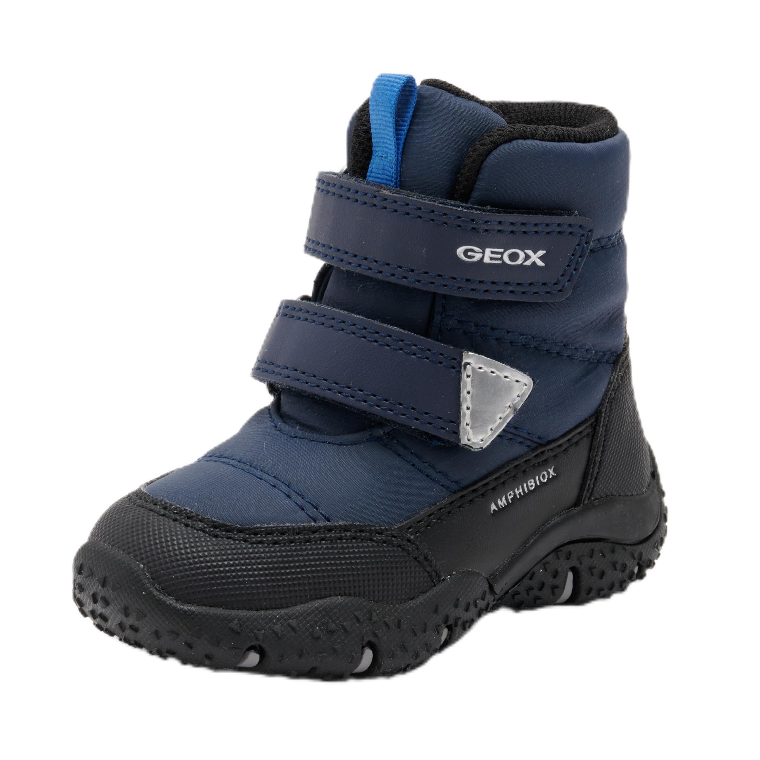 Geox Baby Baltic BOY B ABX B Snow Boot, Navy/Royal, 2 UK Child