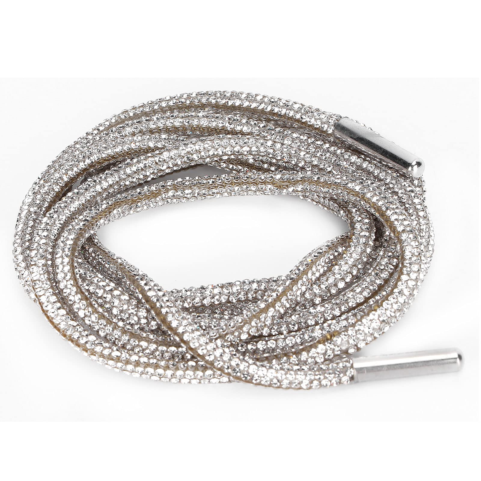 GLOGLOW Rhinestone Shoelaces, Dazzling Jewelry Belt for Clothing Decoration, for Skirts, Short Skirts, Cocktail Party — view 6