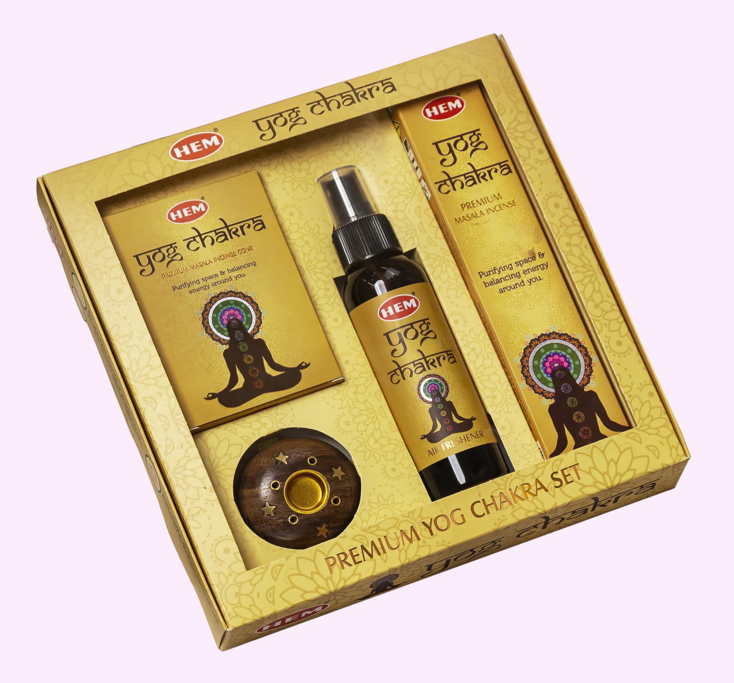 Amazon.com: Hem YOG Chakra Premium Masala Incense Gift Box with
