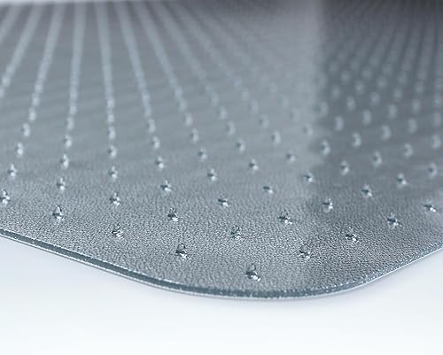 Miniatura 5 de Marvelux Tapete para silla de oficina de policarbonato resistente de 47 x 53 pulgadas con borde para alfombras, protector de alfombra transparente