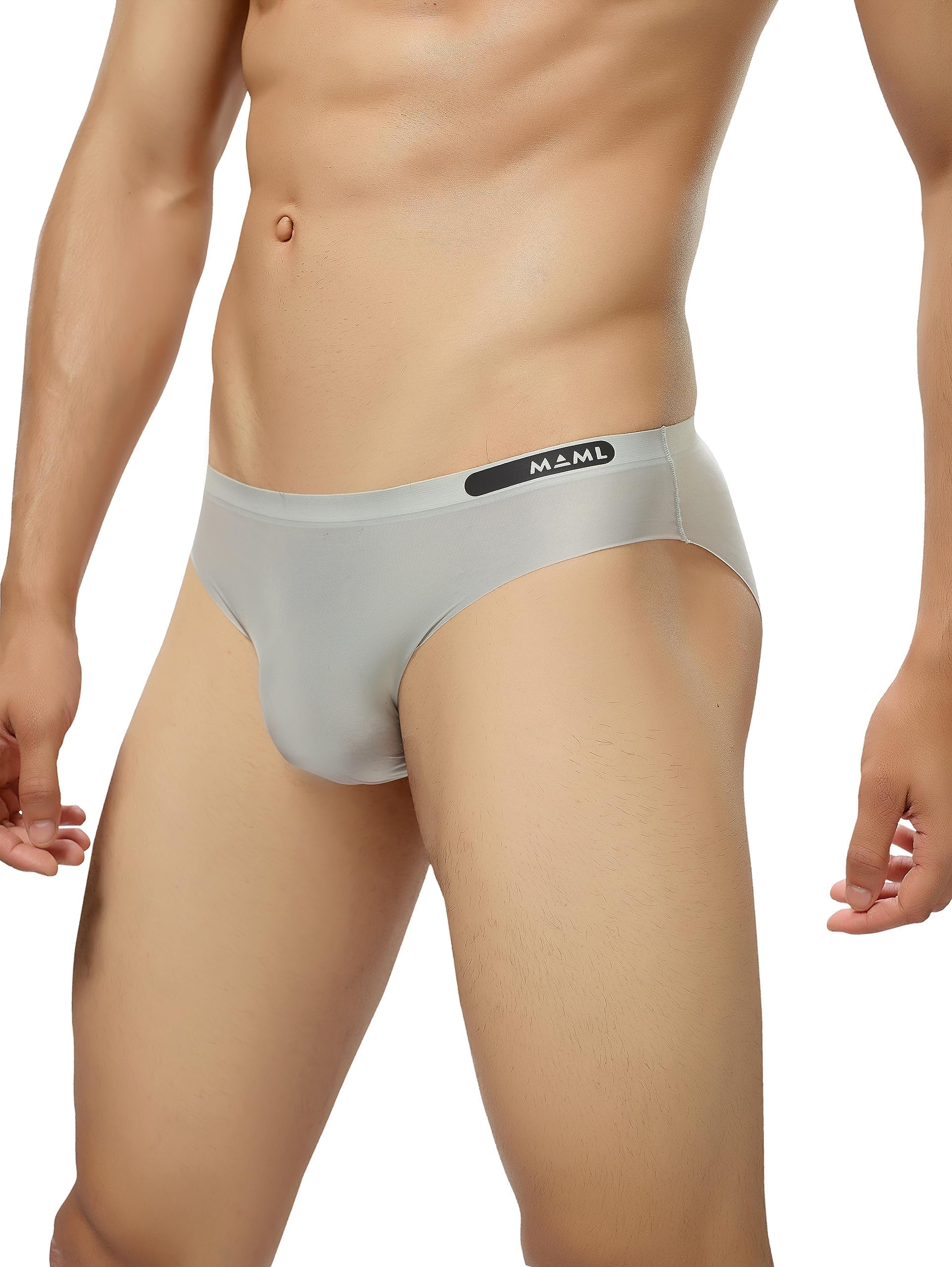 MAML Men’s Ultra Thin Ice Silk Briefs Underwear for Men