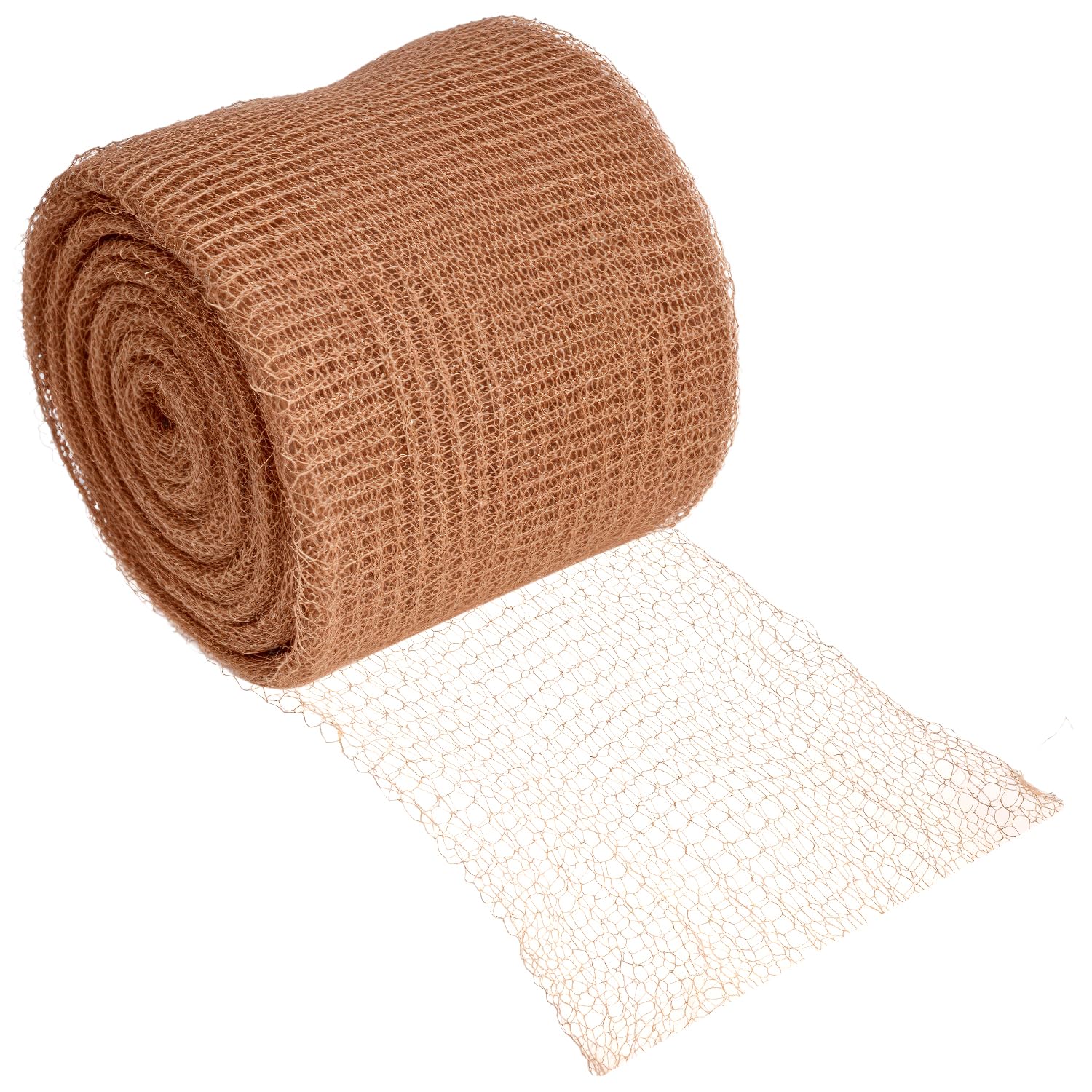 QWORK Pure Copper Mesh Roll - 5" x 150 ft Proof Wire Screen Roll for Rodent Control, DIY Projects, Snail Bird Hole Blocking