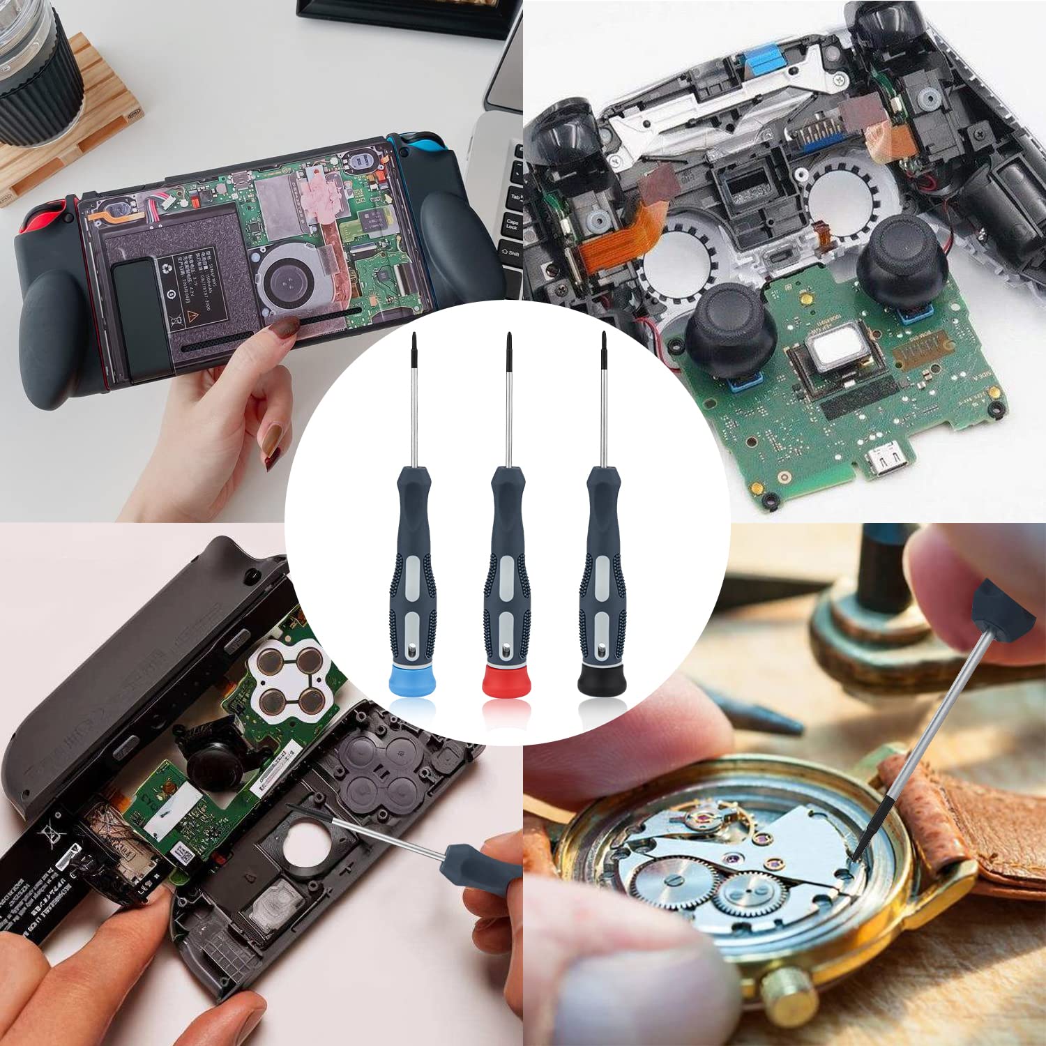 Mellbree Schraubendreher-Set für Nintendo Switch, Tri Wing Präzisionsschraubendreher Y0 Y00 PH00