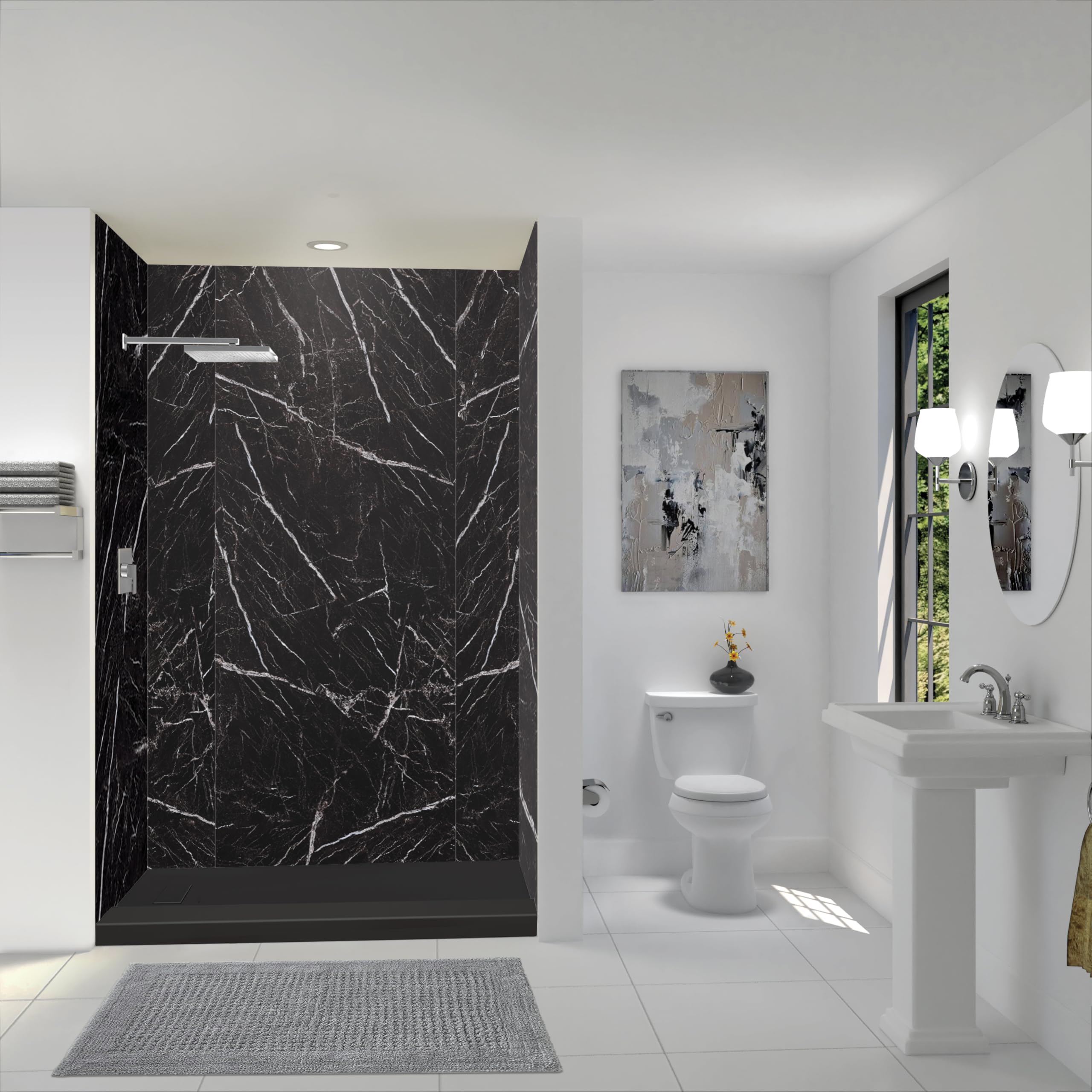 Transolid TWKE603696-KI03G Titan 60-in x 36-in x 96-in Eco Shower