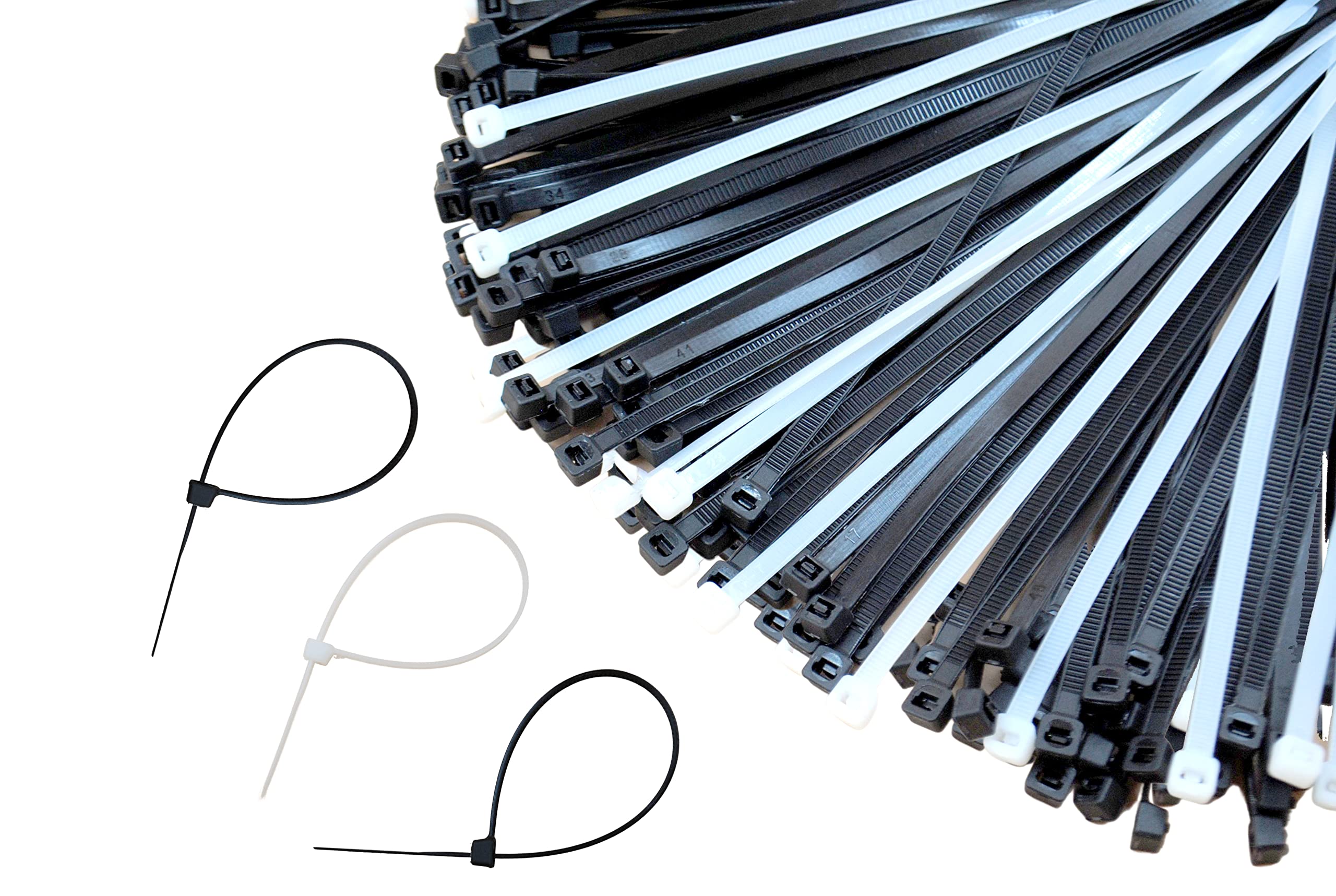 GLOBOMOTIVE Teeth Grip Nylon Self Locking Cable Ties, Black and White (150 mm x 3.6 mm,6 inch, Pack of 200) - Heavy Duty Strong Zip Wire Fastener Organizer Tie (B08JQ29JYT) Amazon Price History, Amazon Price Tracker