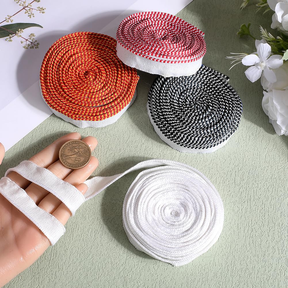 CRASPIRE 5m Book Binding Headbands Endbands Bookbinding Supplies Linen Bookbinding Tape Binding Book Tape Repair Archival Bookbinding Tape Cloth for Beginners Bookbinding Book Decor 4 Colors - Image 3