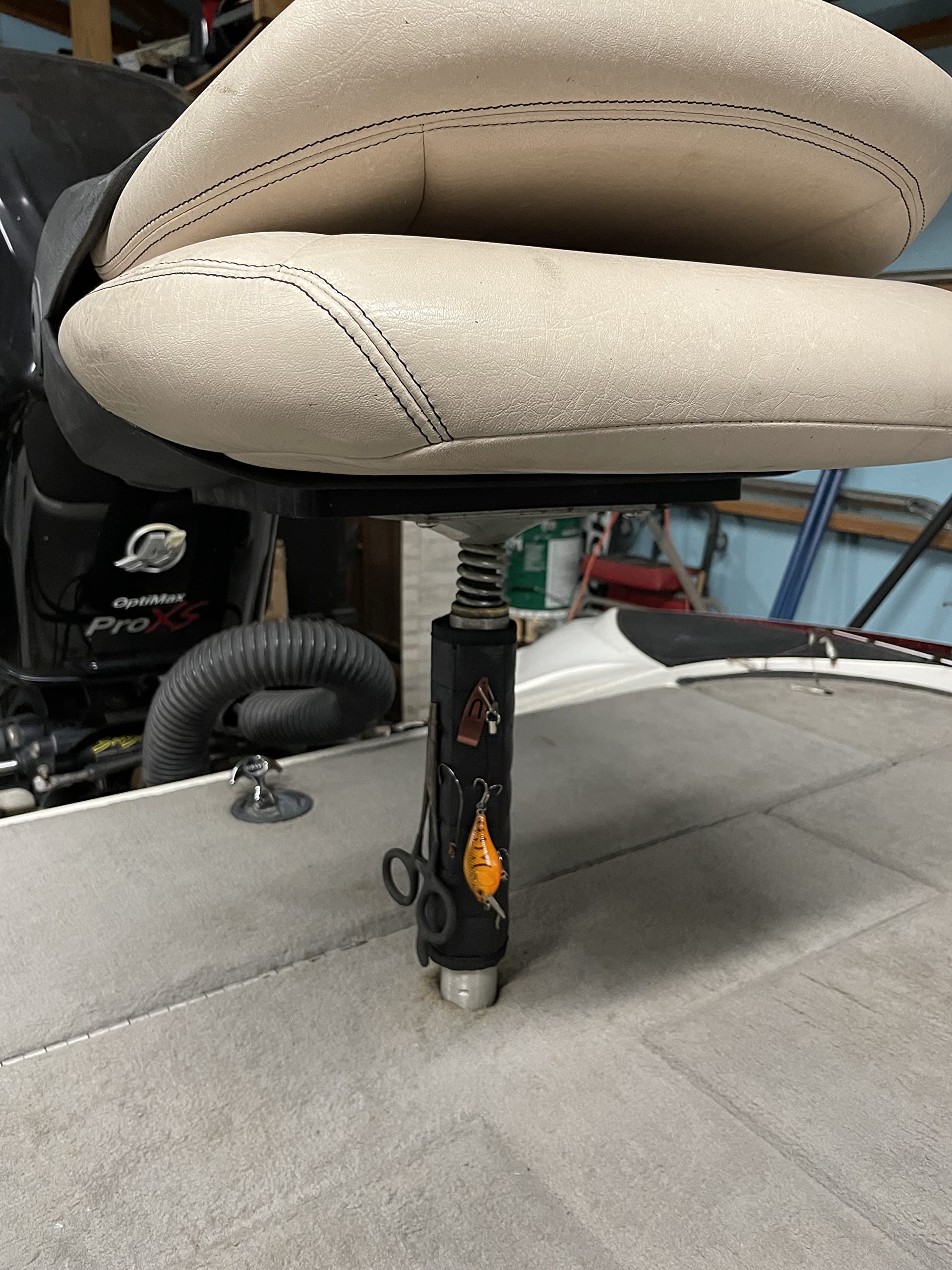 MAGNALURE Fishing Seat Pedistal, Makes A Great Fishing Boat Seat Caddy For Your Boat Seat, It Wraps With Velcro Around Your Boat Seat Pedistal