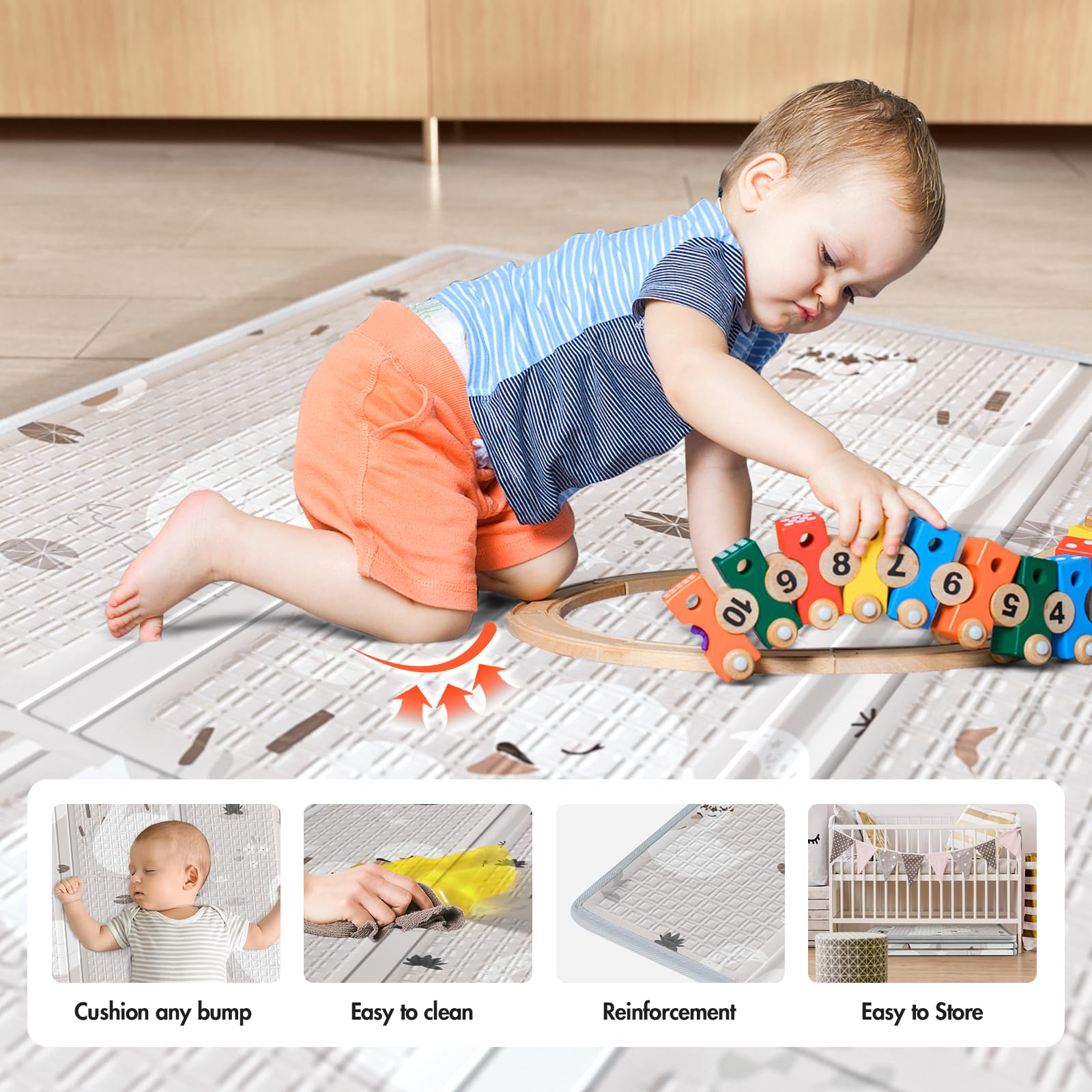 Recinto per Bambini, 120x120cm Box, Grigio Scuro…