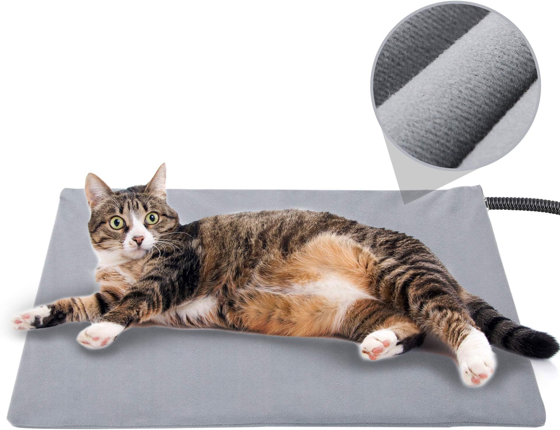 Pet Heating Pad for Cats Dogs,45cm x 40cm Soft Indoor Pet Electric Blanket, Waterproof,Animal Bed Warmer House Heater Heated Floor Mats,Whelping Supplies for Pregnant Newborn Dog Cat Pet