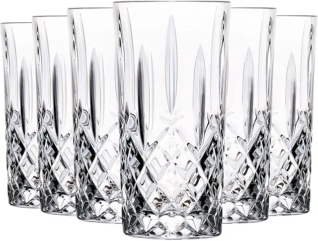 RCR 6-Piece Crystal Highball Glasses - 396ml Italian Orchestra Range