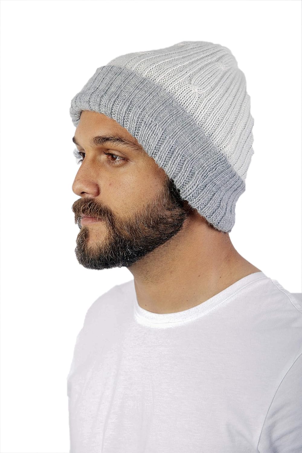 Reversible Alpaca Wool Hat - Warm & Soft Peruvian Unisex Beanie - Image 5