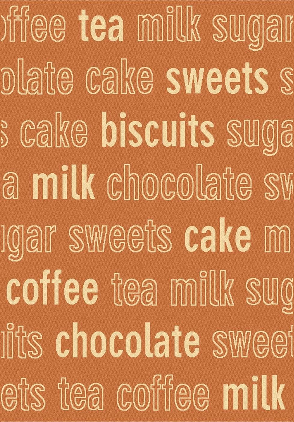 Dynamic Rugs Trend Café Words Rug, 7.10 by 10.10Feet