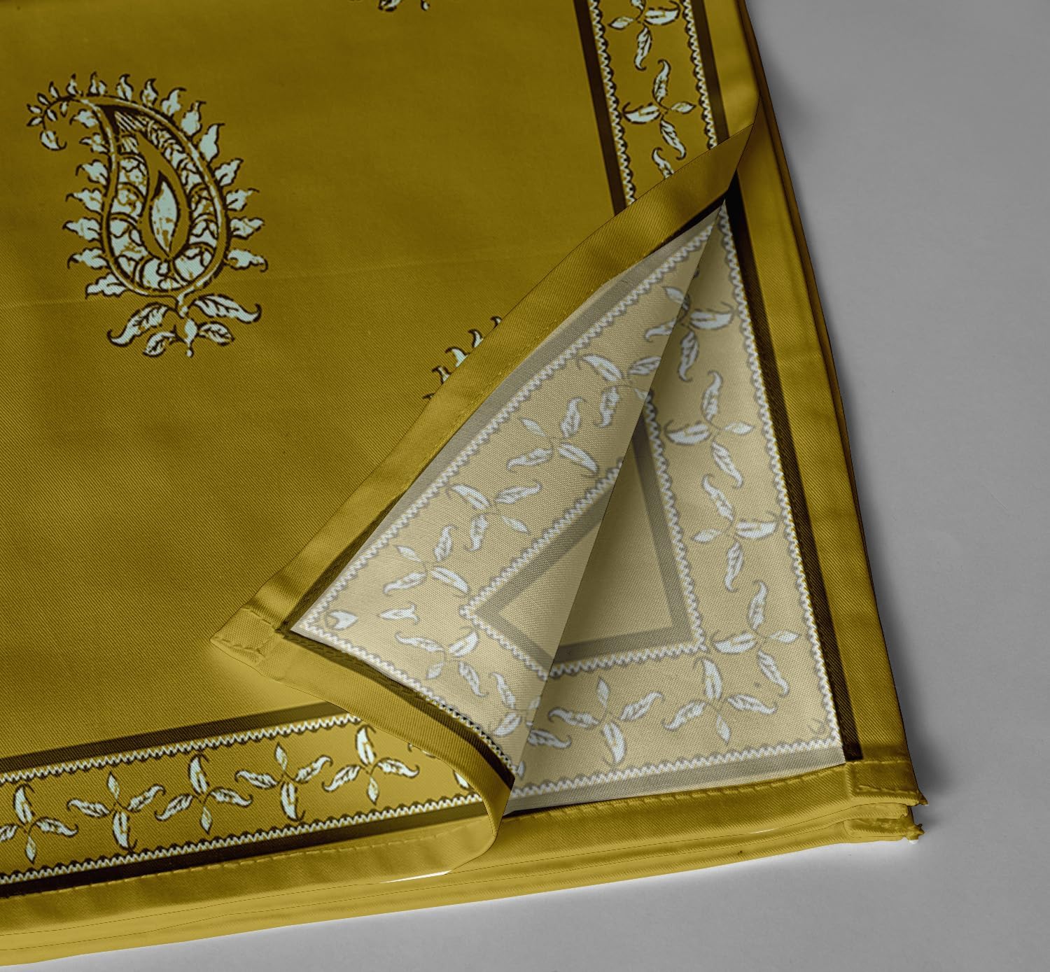 Luxury Cotton Twill Napkins - Set of 12, 20-Inch Paisley Pattern, Premium Thick Cloth Napkins for Elegant Dining & Special Occasions - Soft, Absorbent & Machine Washable