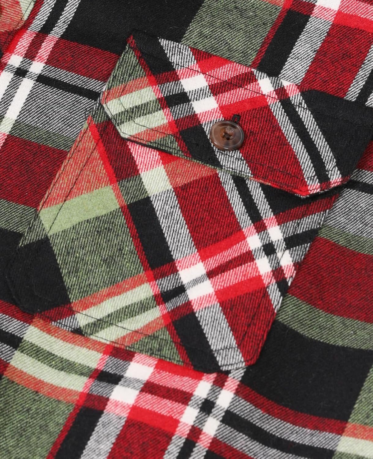 ThCreasa Mens Plaid Flannel Jacket with Hood, Fuzzy Sherpa Fleece Lined Zip Up Flannel Shirt Jackets