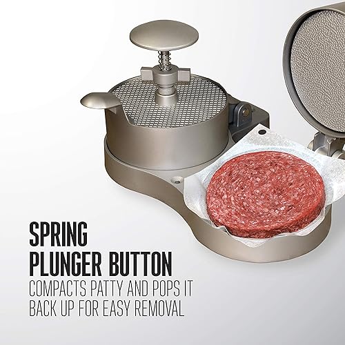 Vista 10 de Prensa para hamburguesas Weston, única y antiadherente, Sencillo, talla única , Gris