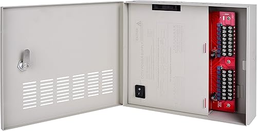 EVERSECU Fuente de alimentación CCTV 4K 16 canales ajustable DC11V  DC15V Fusible de reinicio de salida de 32 amperios con circuito de interferencia