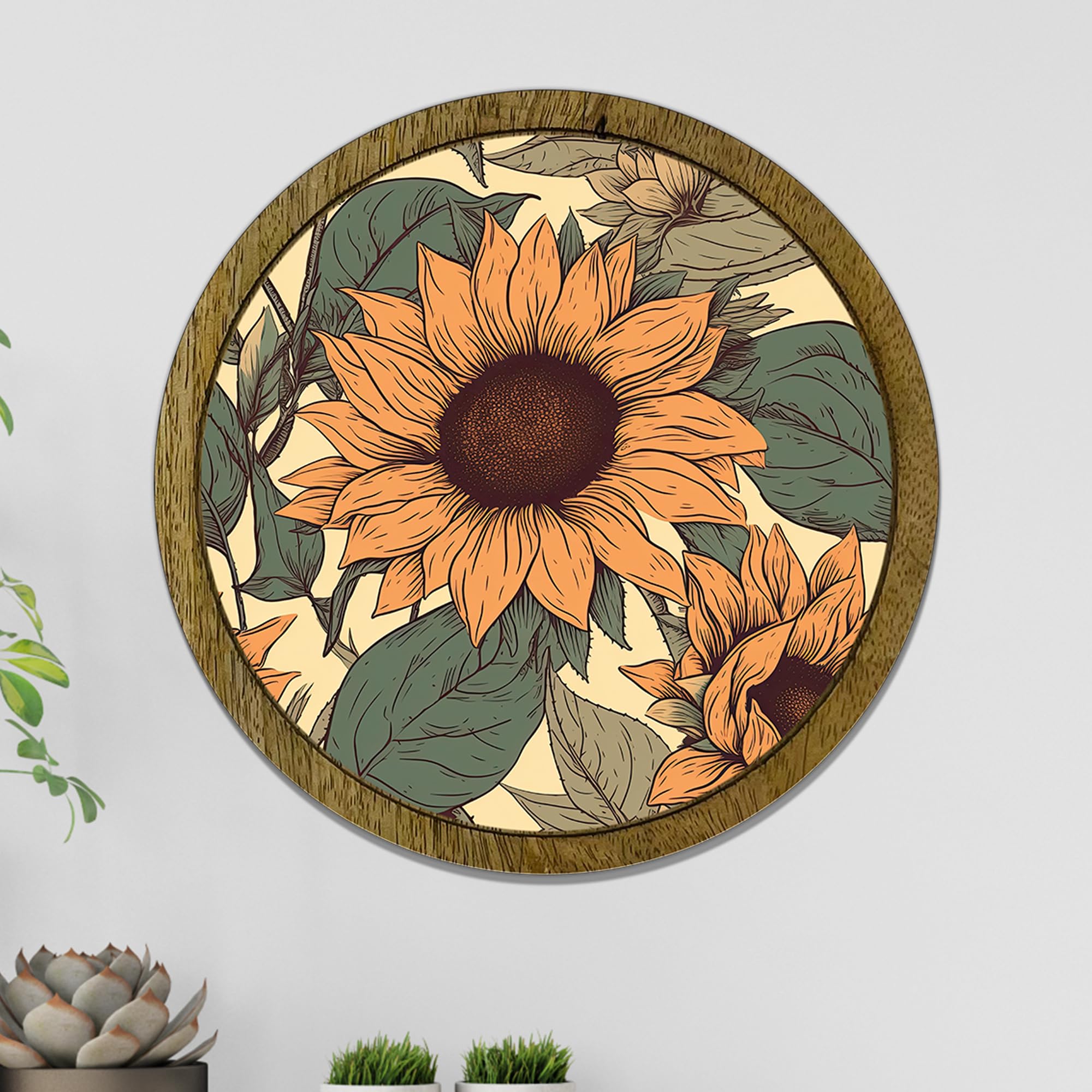 RAG28 Wooden Wall Mount Decorative Plate For Home Decor Items | Wall Decor | Size: 12X12 Inches | CP51 (B0CYQ7Q5CY) Amazon Price History, Amazon Price Tracker