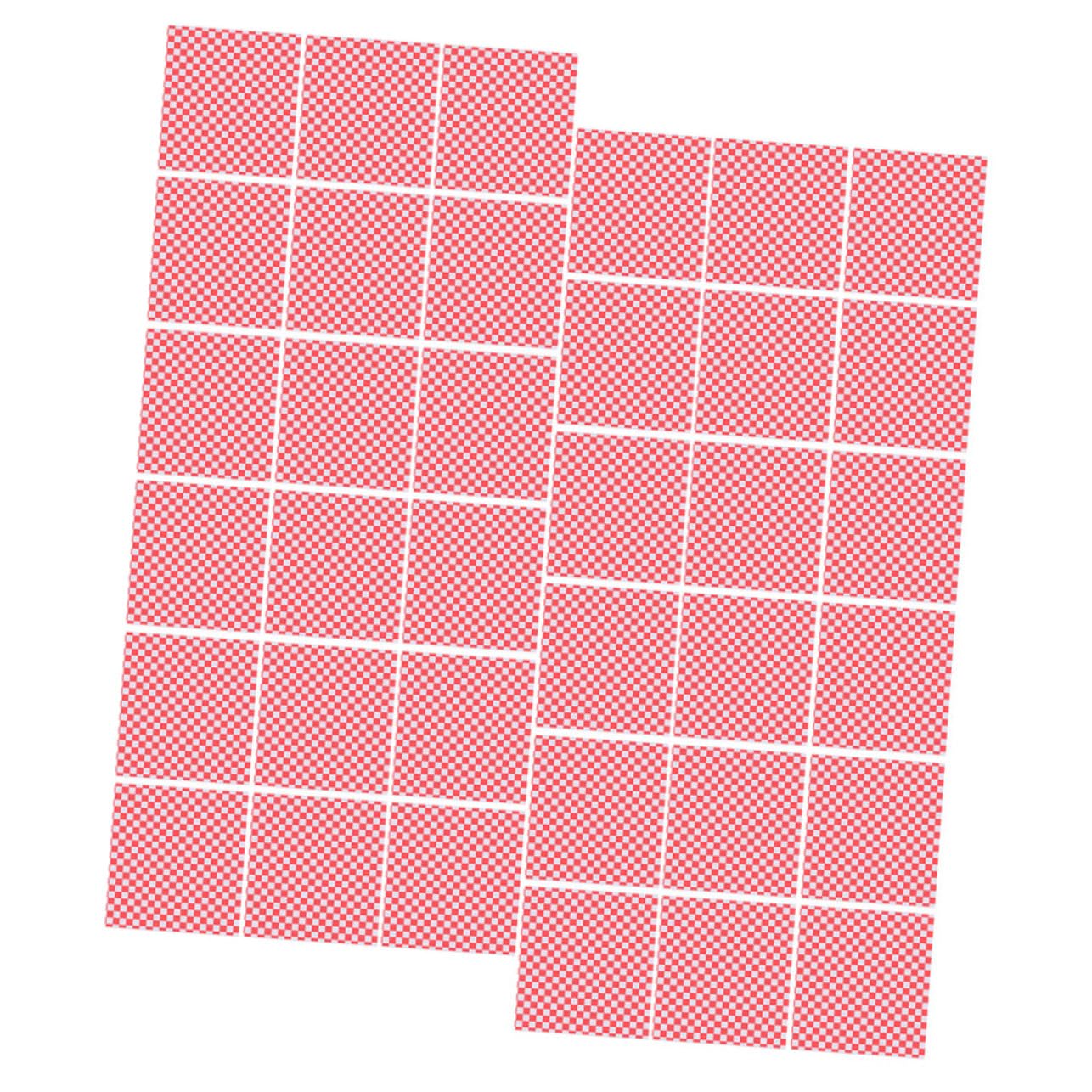 HOLIDYOYO Plaid Food Liners 200 Sheets of Grease Proof Paper Parchment for Baking Bbq and Sandwich Wrapping