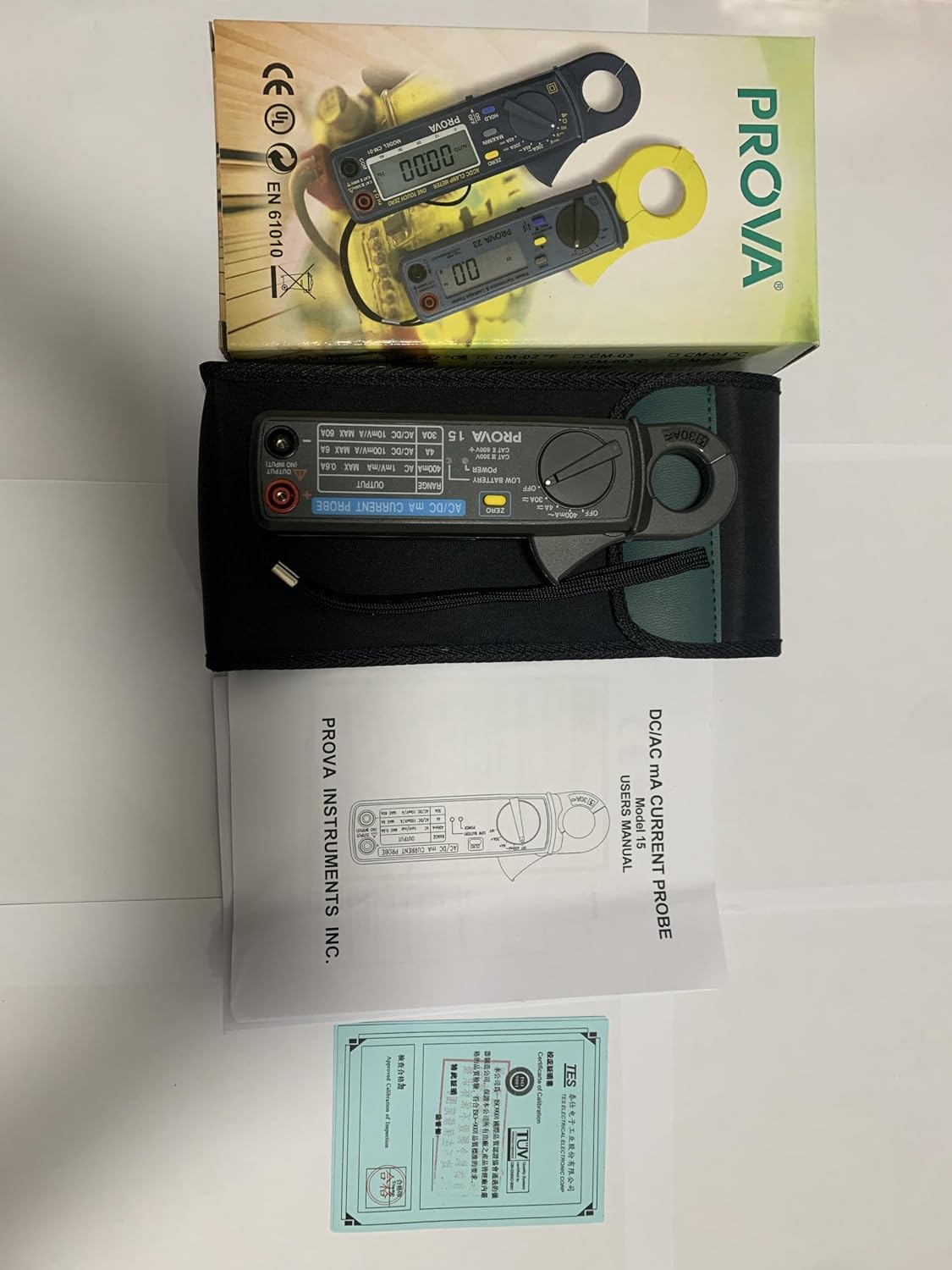 Taiwan Quality PROVA 5637 5601 Clamp-on Ground Resistance Tester Insulation Earth Resistance Meters Clamp Ground Resistance Meter Ground Earthing Meter Measure Range 0.025Ω ~ 1500Ω(5637)