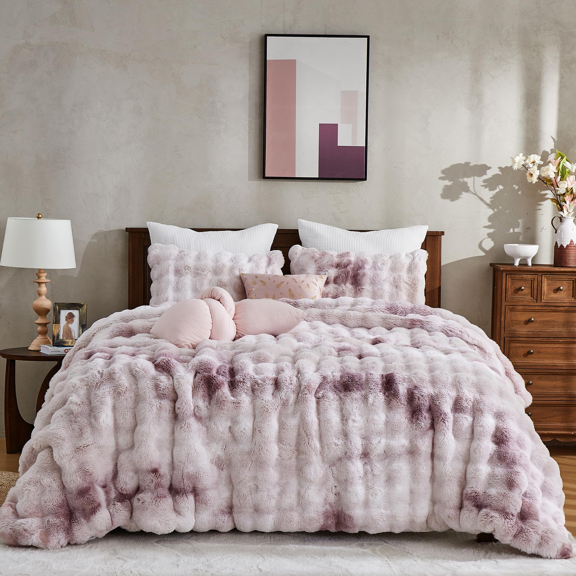 布団・毛布 WARMY ARGAN OIL FRILL COMFORTER WARMY アルガンオイル加工 フリル 掛けふとん シングル ピンク