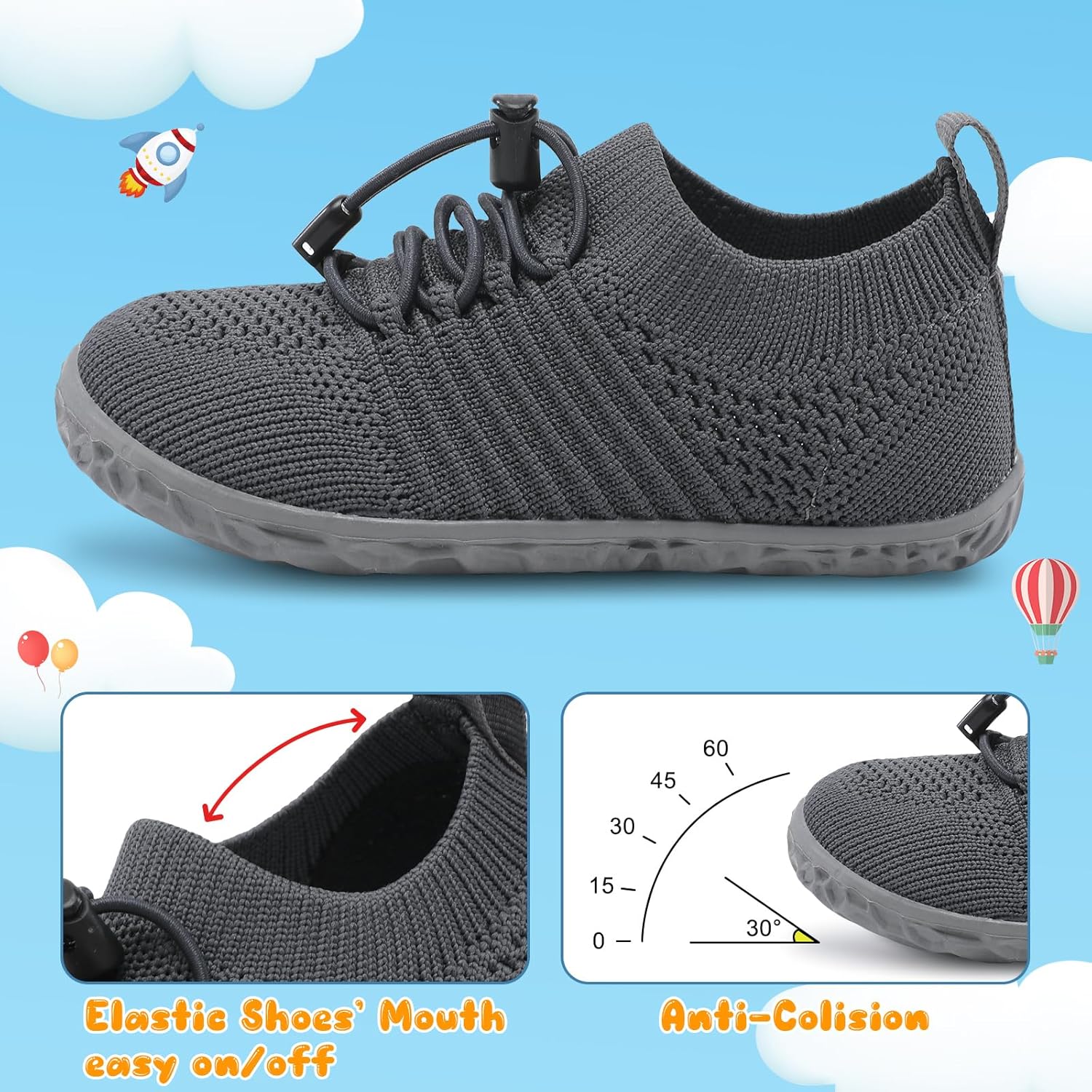 Centipede Demon Toddler Shoes for Boys Girls Baby Kids Slip on Walking Shoe Breathable Sock Shoes Lightweight Soft Sneakers - Image 3