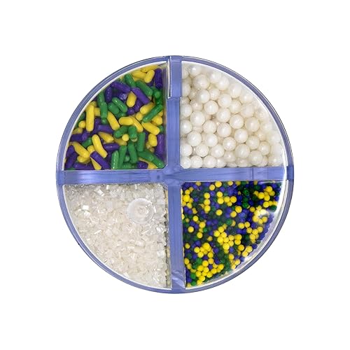 Miniatura 24 de Mystic Sprinkles Surtidos de 4 celdas (una Navidad clásica en plata, pequeña)