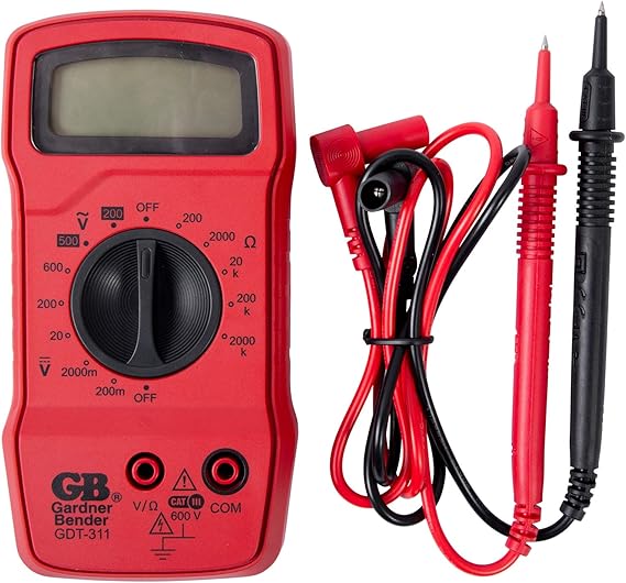 Gardner Bender GDT311 Digital Multimeter, 3 Function, 11 Range, Tests