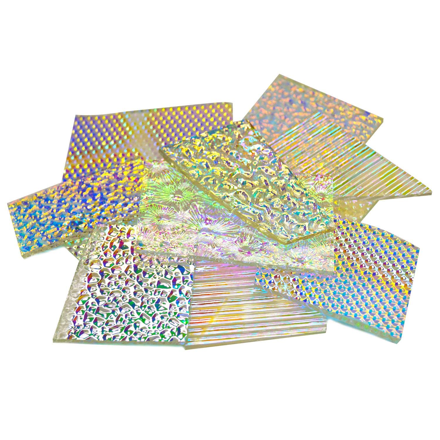 1/2 Lb CBS Wissmach Texture Scrap On Clear - 90 Coe-picture-27