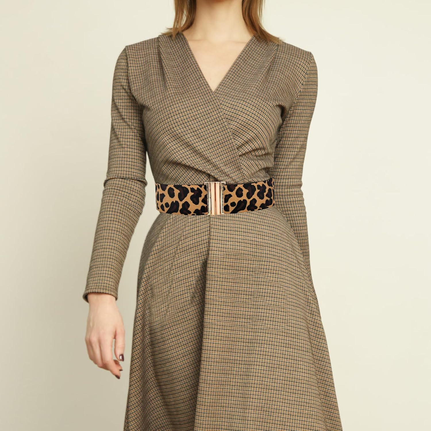 Leopard Belts for Women, 2 Pcs Cheetah Print Belt for Dresses Skirts and More Leopard Belts for Women Unique Buckle Design Fashion Leopard Print Retro - Image 6