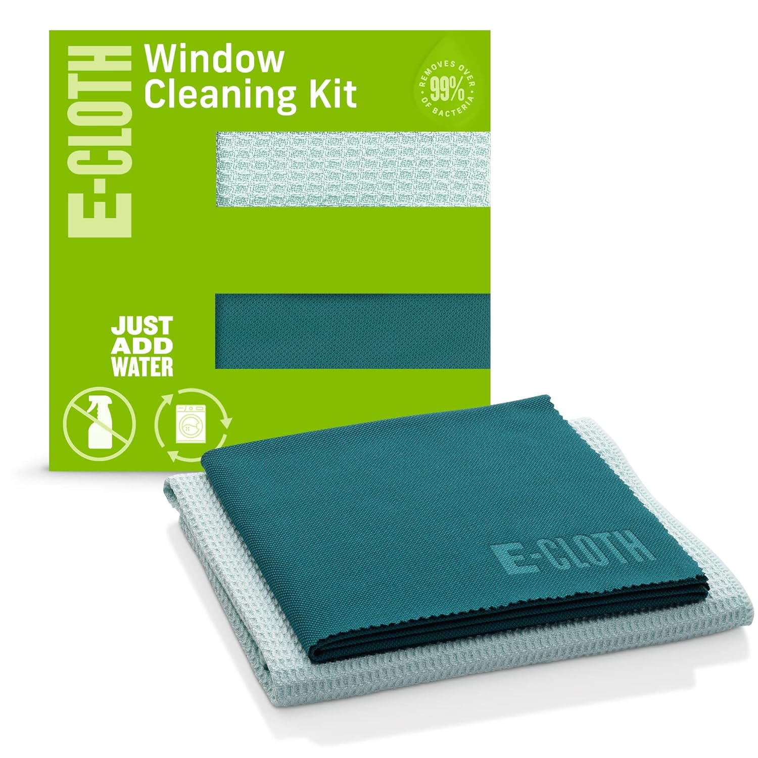 E-Cloth Window Cleaning Cloth - Eco Packaging - Glass Cleaning Cloth Streak-Free Windows with Just Water Microfiber Towel