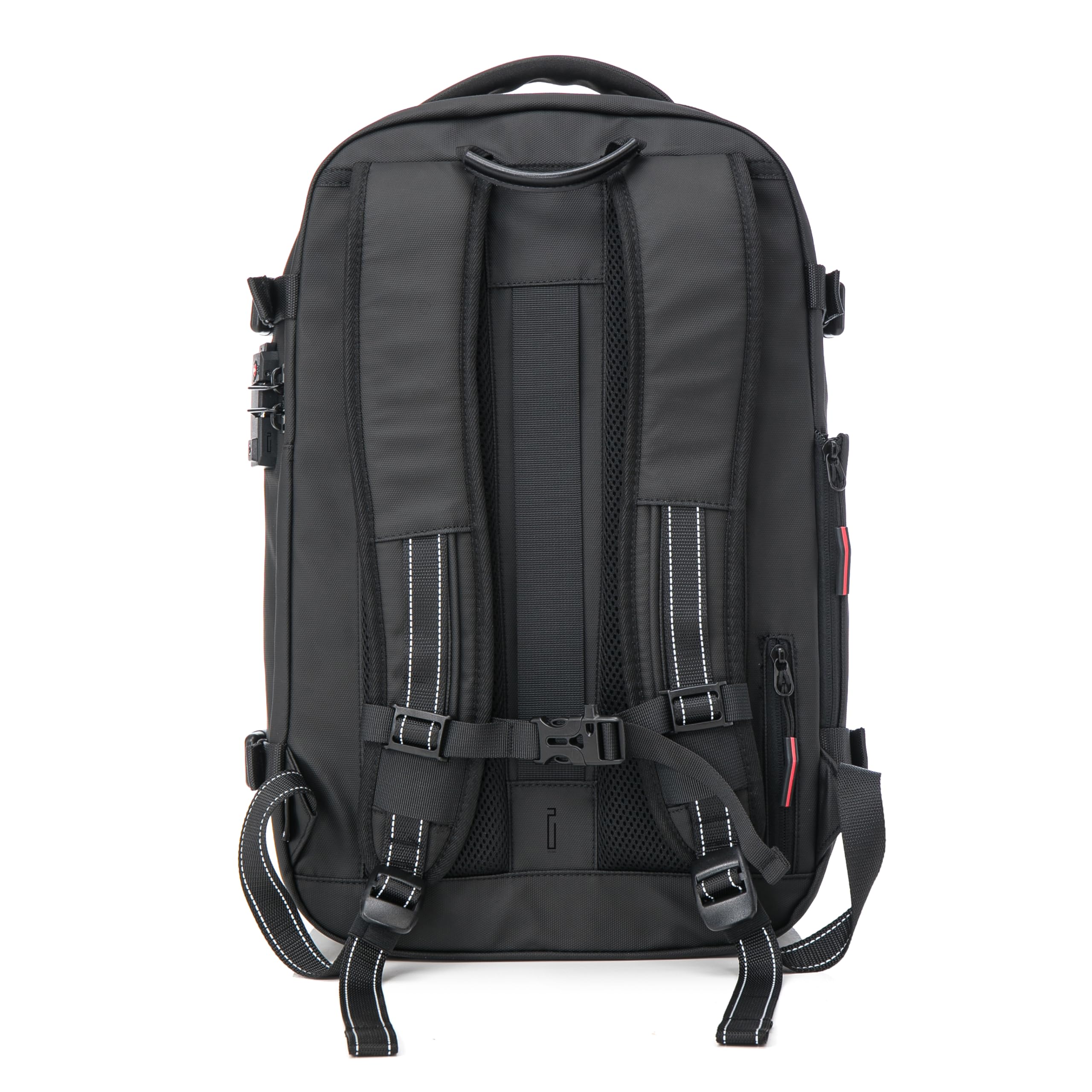 CELIMS - Mochila de viaje al vacío con bomba de aire | Mochila de viaje al vacío | Extensible | Compartimento para ordenador portátil | Cierre de candado TSA | Tejido impermeable | Negro