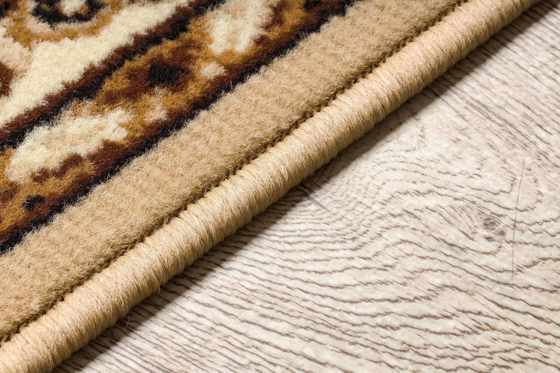 rugsx Tapis de Couloir BCF MORAD KLASYK pour la Cuisine, Le Hall, Le Couloir, l'entrée, Solide, Classique Beige 60x400 cm