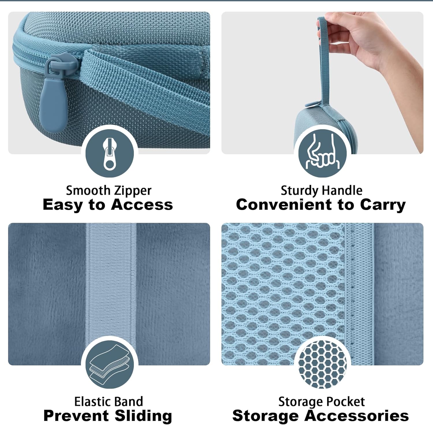 Aenllosi Case for Bose New SoundLink Micro 2nd Gen Bluetooth Speaker, Bose Speaker Storage Organizer, Blue Dusk (Case Only) - Image 3