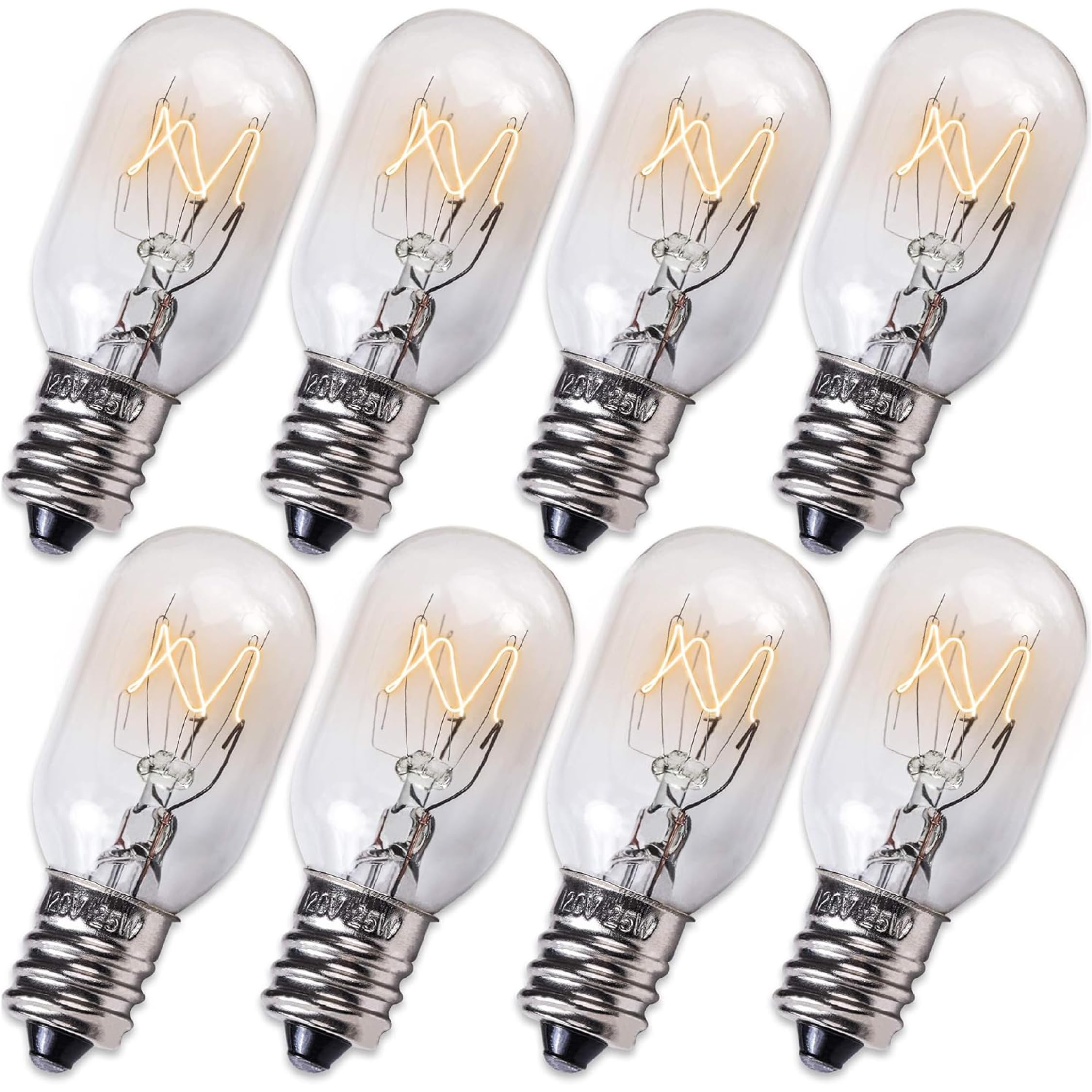 BlueStars E12 T20 25W Himalayan Bulbs Salt Lamp 120V 2700K Warm White