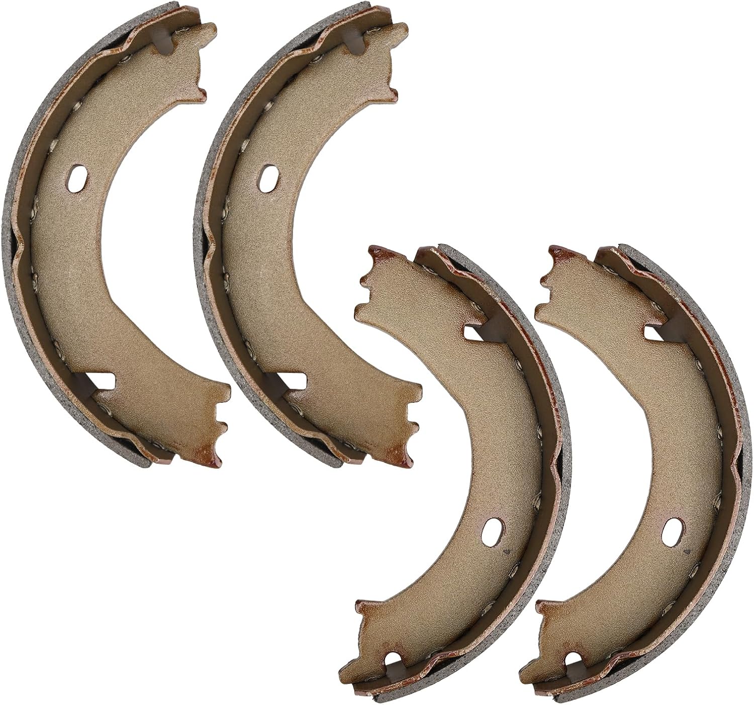 17771B Rear Parking Brake Shoes Set Compatible with Chevy GMC Ford Dodge Hummer - Replaces B771 BS771 771PG Z771