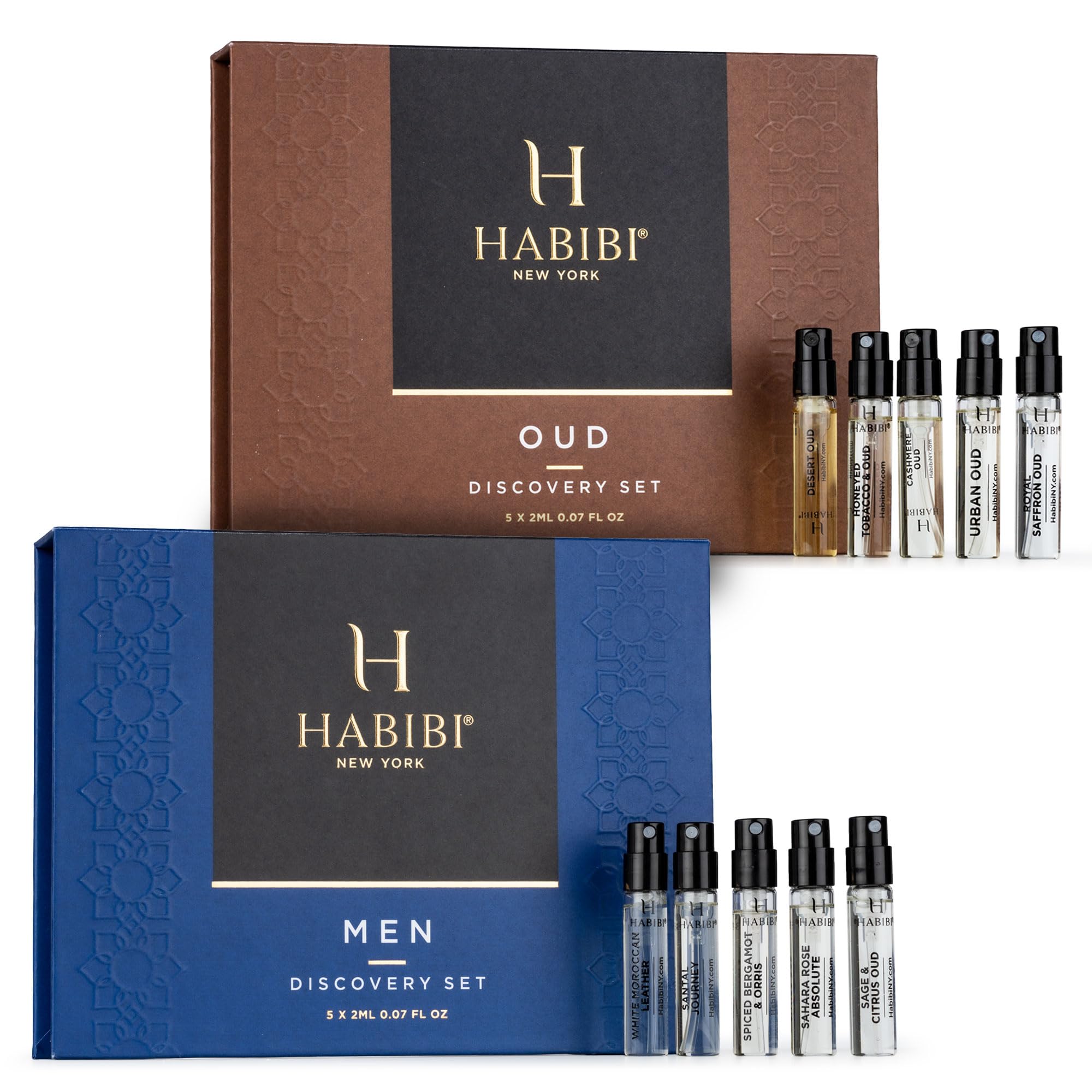 Sponsored Ad - H HABIBI Men's Perfume & Oud Perfume Sample Sets - Cologne for Men, Men's Cologne Sampler,10 Mini Sprays (2 mL Each), Made in USA