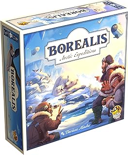 Borealis: Arctic Expeditions - Strategic Exploration Game for Adults & Families, 1-4 Players, Animal Discovery, Crew Management & Adventure Strategy Game