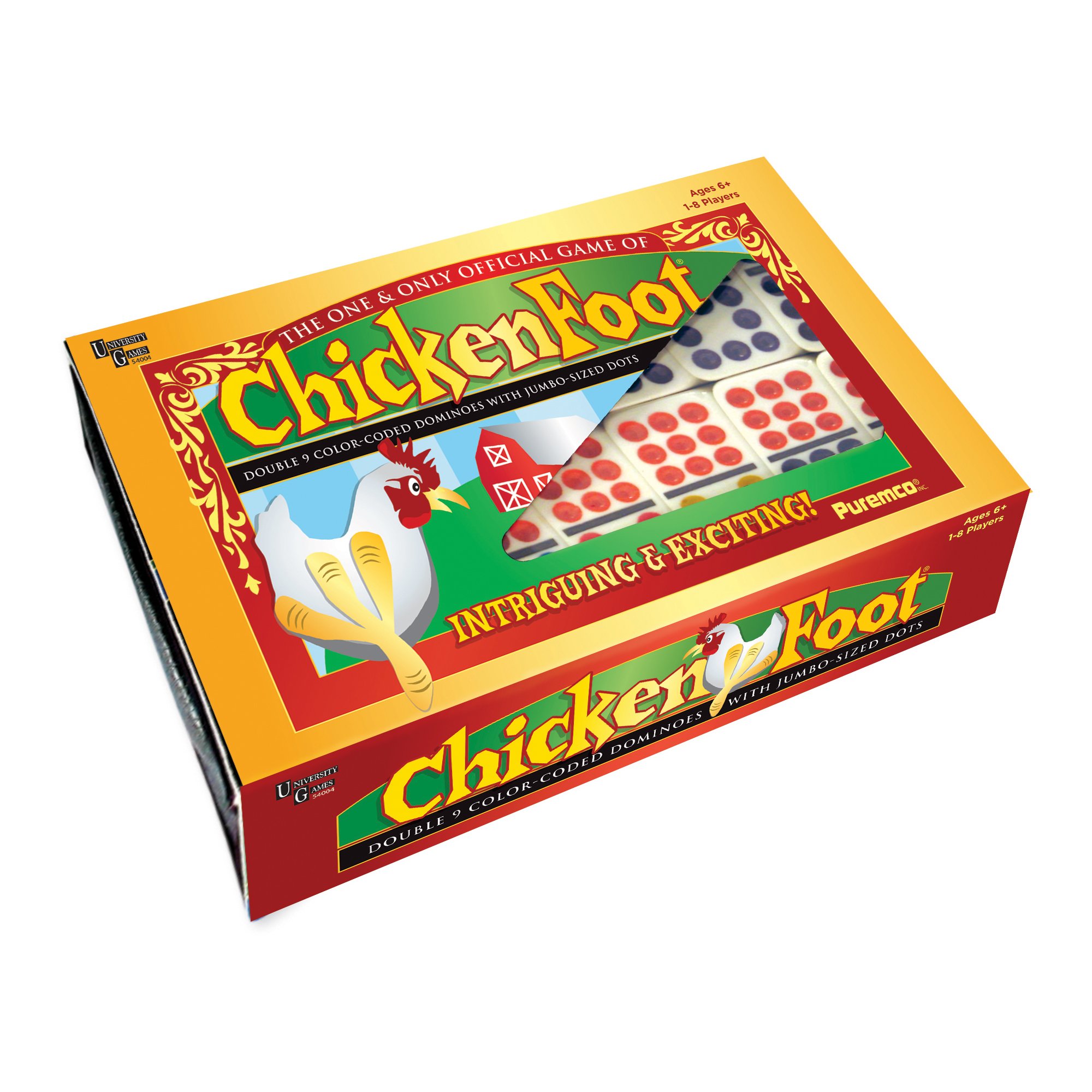Chicken Foot Dominoes Game with Box by PureMCO by Puremco