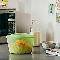 Vista 2 de Bolsas de almacenamiento de alimentos reutilizables de silicona Stasher Premium, paquete de 4, multiusos, bolsas de almacenamiento de alimentos