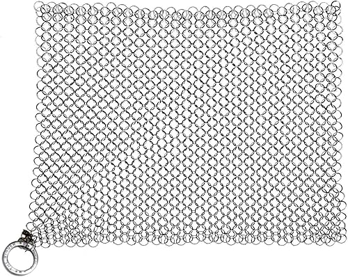 Miniatura 9 de The Ringer, El limpiador para hierro Fundido de acero inoxidable original, diseño patentado XL de 8 x 6 pulgadas