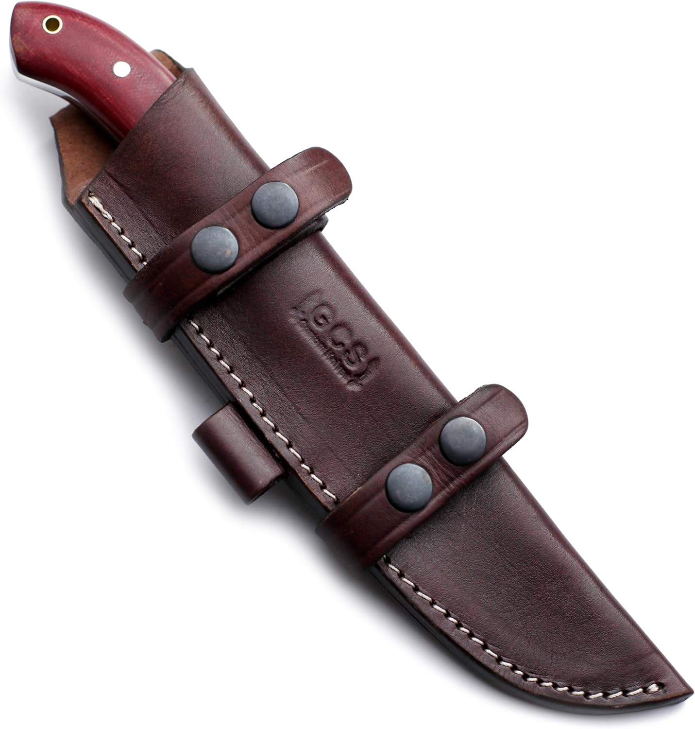 GCS Handmade Full Tang G10 Handle D2 Tool Steel Tactical knife Hunting Knife Camp Knife with leather sheath Full tang blade designed for Hunting & EDC GCS 163