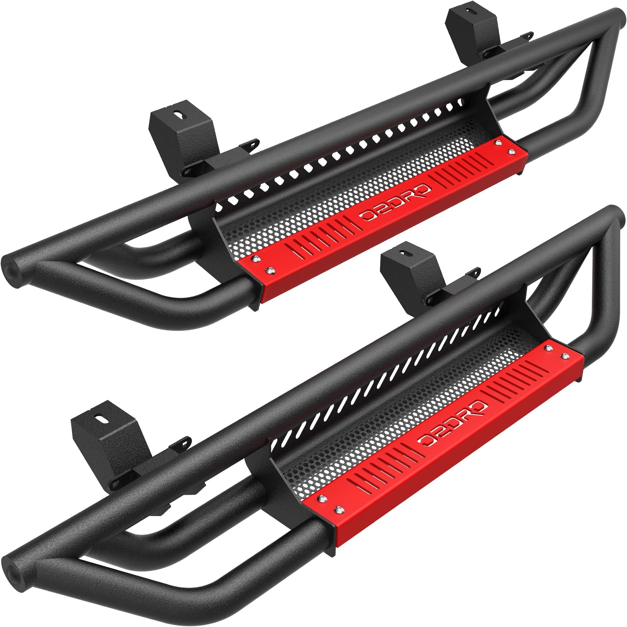 - OEDRO 6 inch Running Boards, Drop Side Steps Compatible with 2018-2026 Jeep Wrangler JL 2 Door, All Steel Nerf Bar Paintable Step Plates