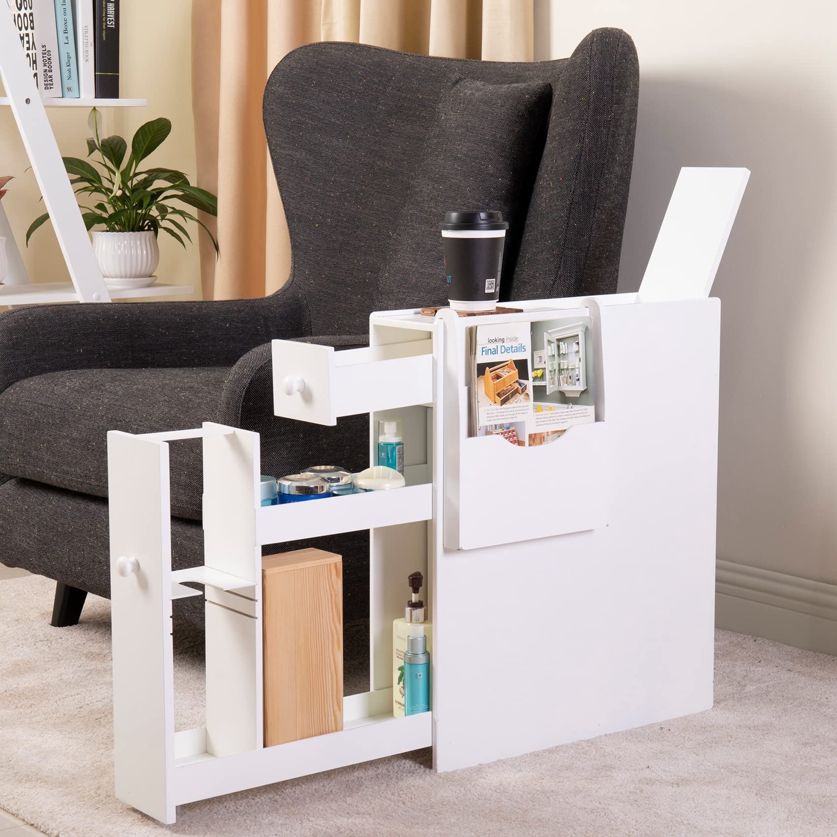 Buy BNSPLY Small Bathroom with Pulley, Free Standing Toilet