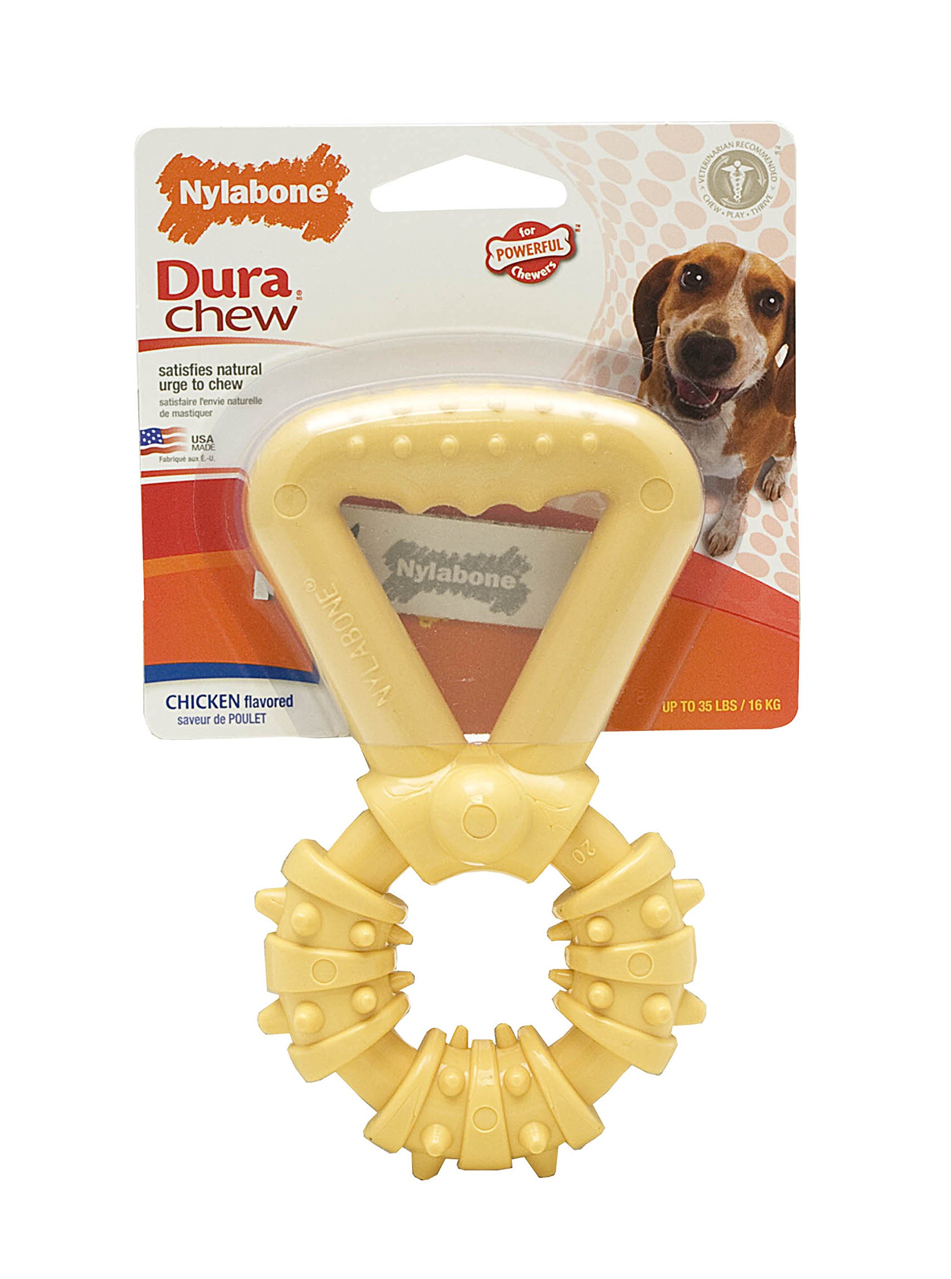 Nylabone Dura Chew Medium Textured Tug Dog Chew Toy (Discontinued by Manufacturer)