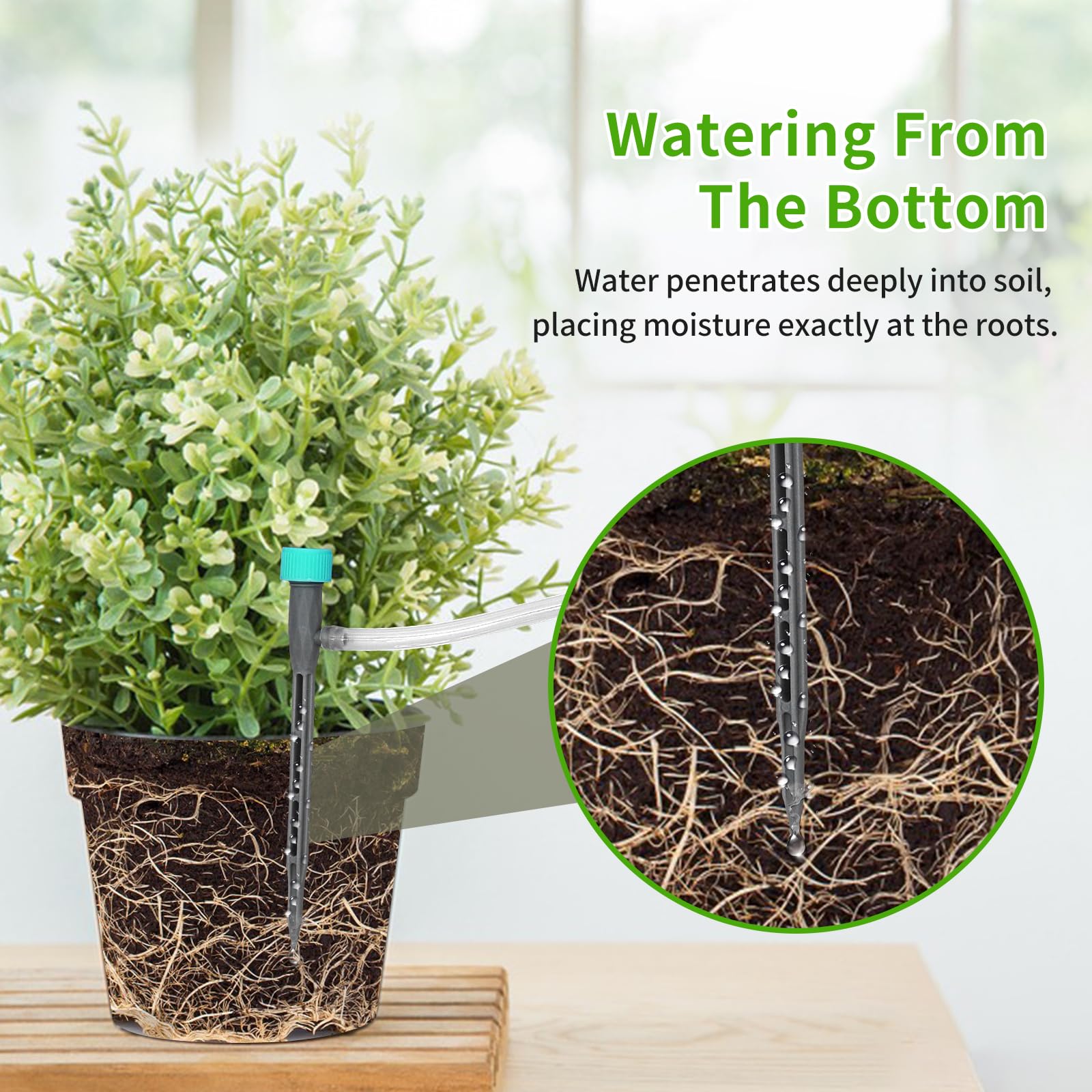 Système d'arrosage pour plantes d'intérieur, 10 dispositifs d'arrosage automatiques, minuterie programmable de l'eau, pompe auto-amorçante, kit de système d'irrigation goutte à goutte